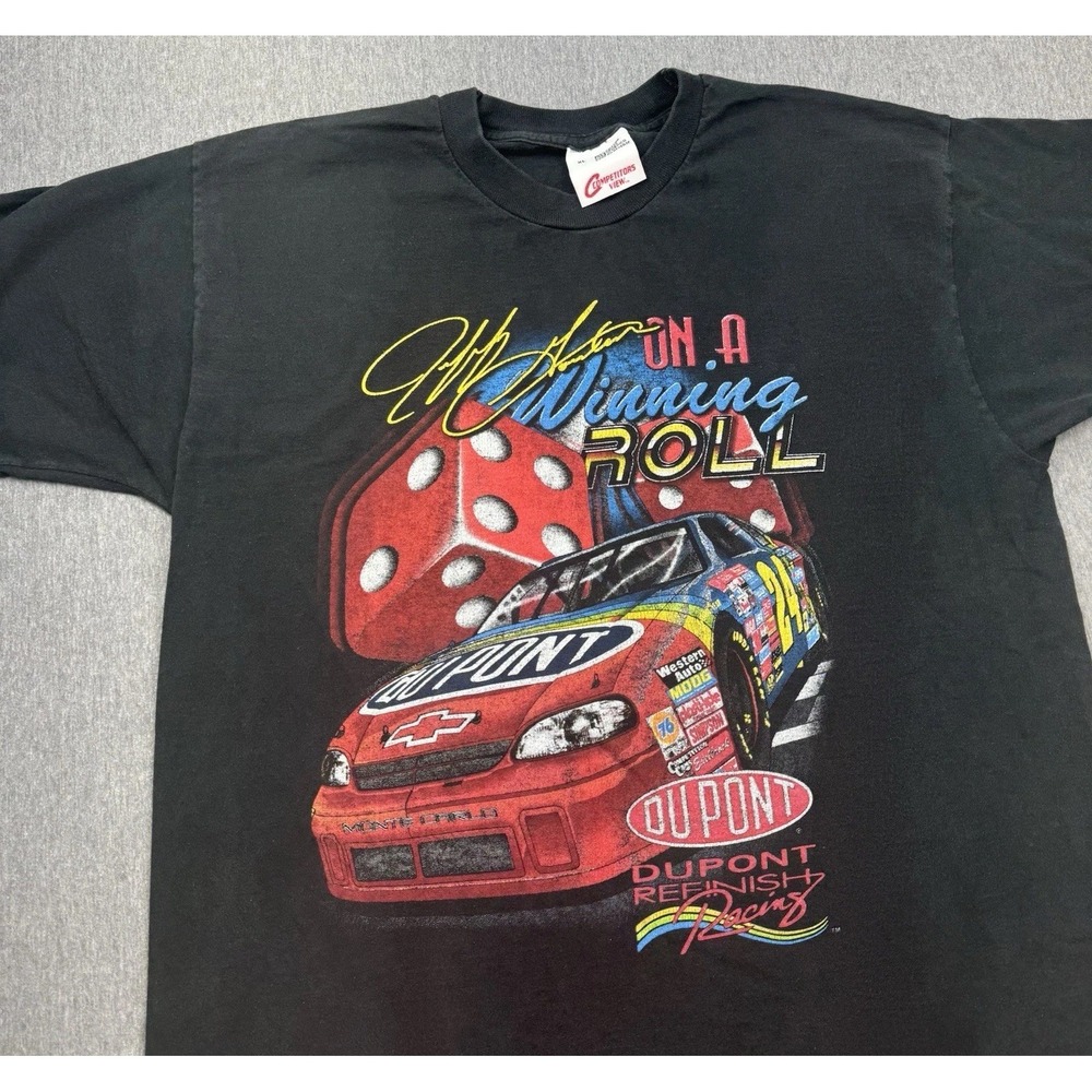 Competitors View Jeff Gordon 1997 T-Shirt Nascar Racing XL Double Sided Vtg
